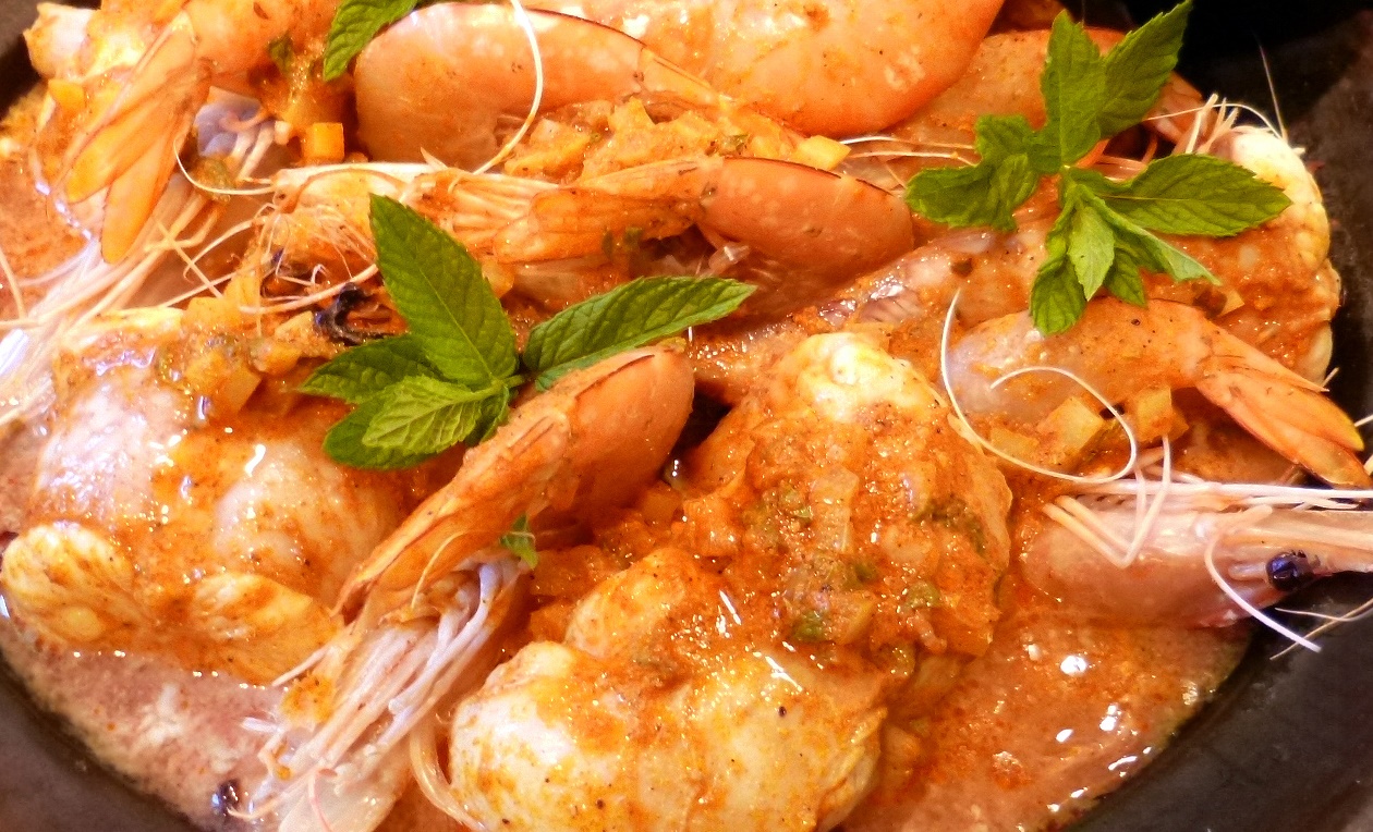 Gambas au curry