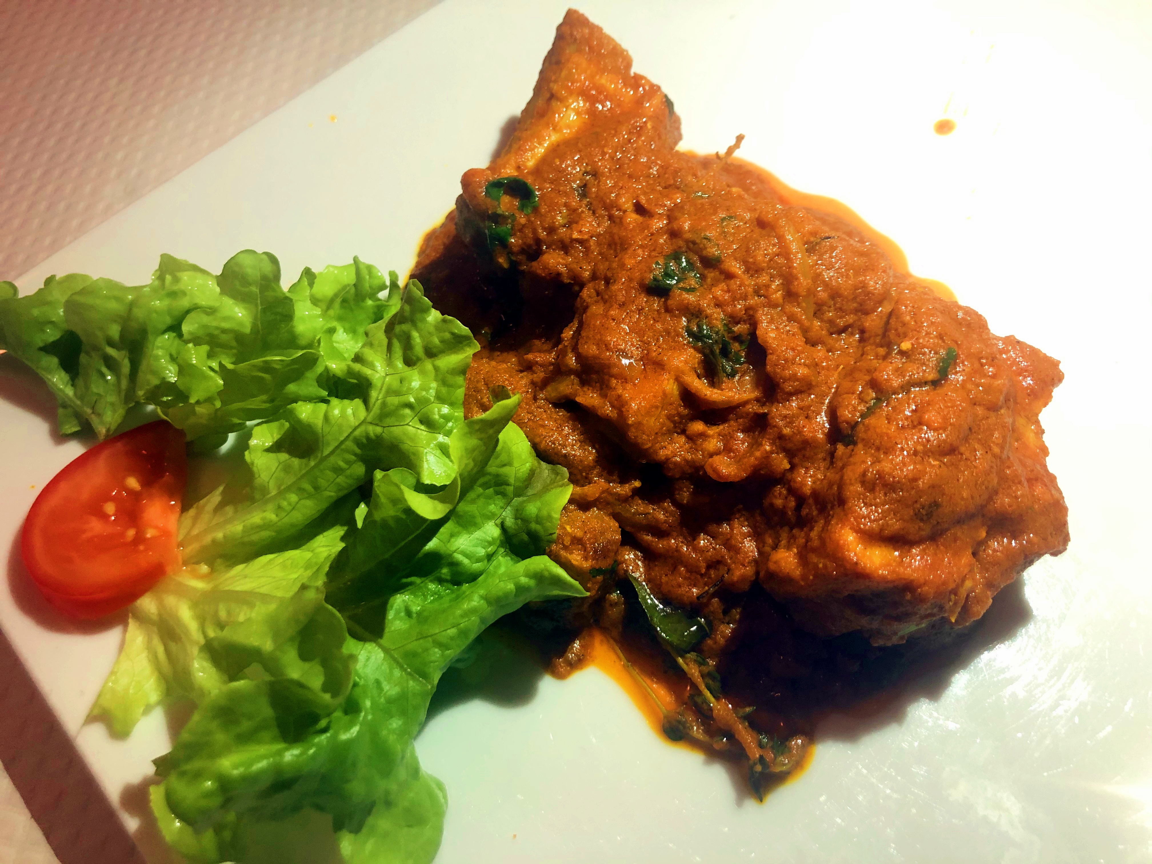 Travers de porc au curry